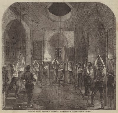 Christmas Bells, Interior of the Belfry of Cripplegate Church by John Palmer